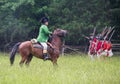 Revolutionary War Reenactors in British Uniforms